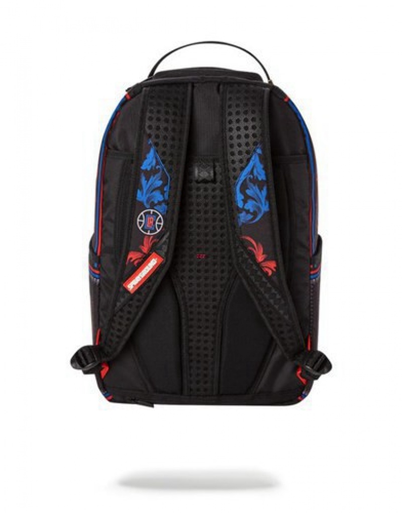 Black Sprayground Nba Leonard Money Backpacks | 74918-QTVB