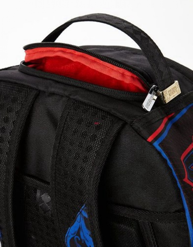 Black Sprayground Nba Leonard Money Backpacks | 74918-QTVB