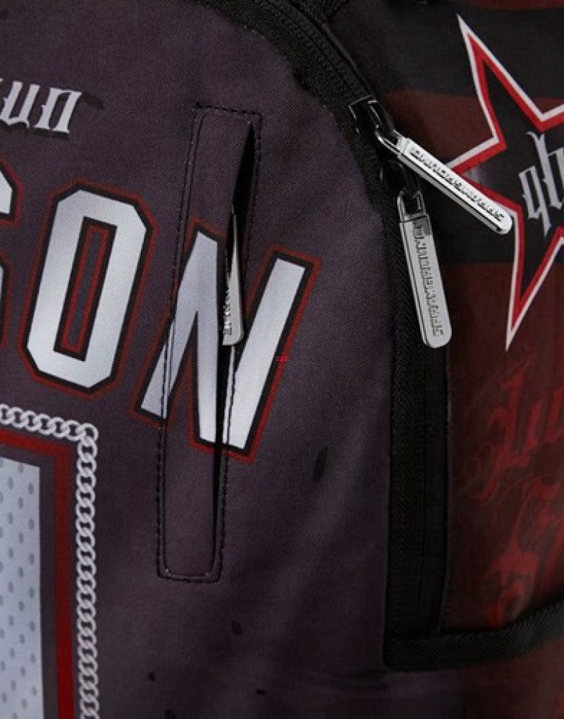 Black Sprayground Nfl Deshaun Watson Backpacks | 58497-JKCY