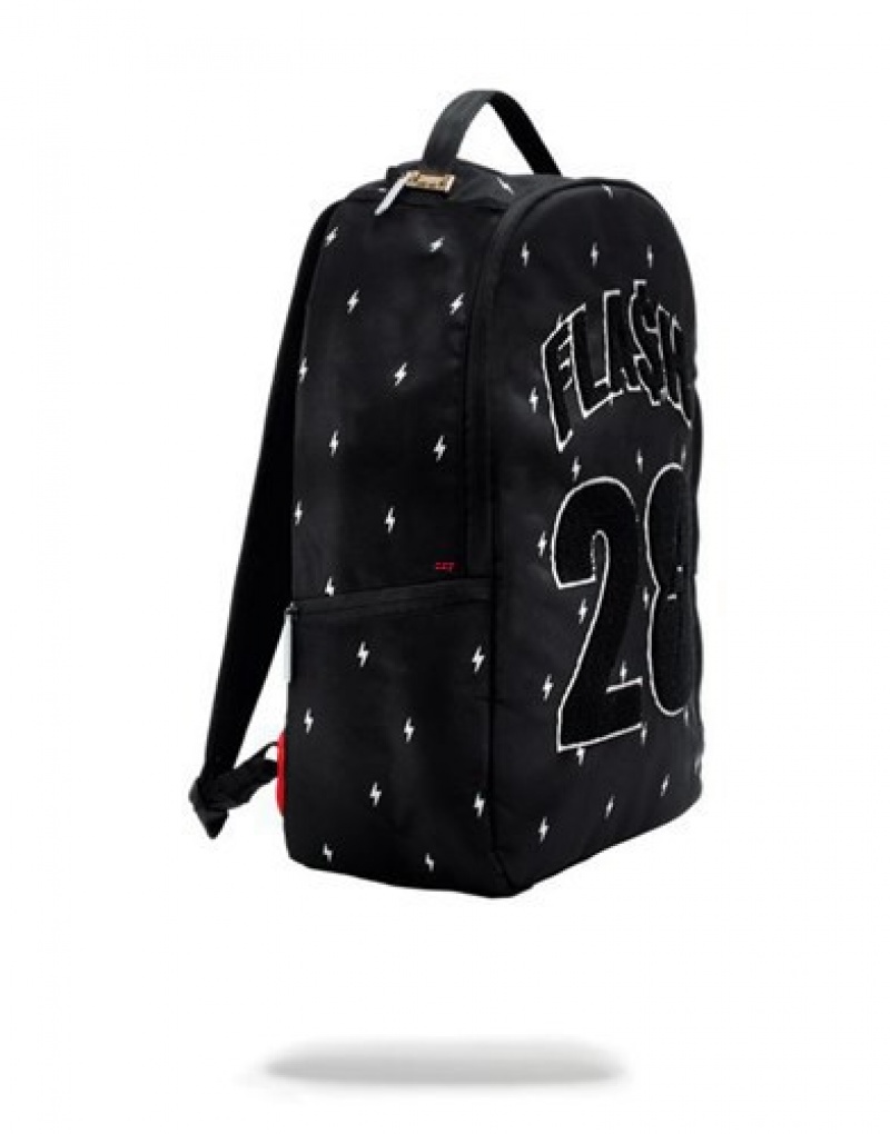 Black Sprayground Night Flash (Melvin Gordon Collaboration) Backpacks | 29748-CUIZ