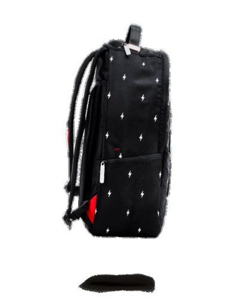 Black Sprayground Night Flash (Melvin Gordon Collaboration) Backpacks | 29748-CUIZ