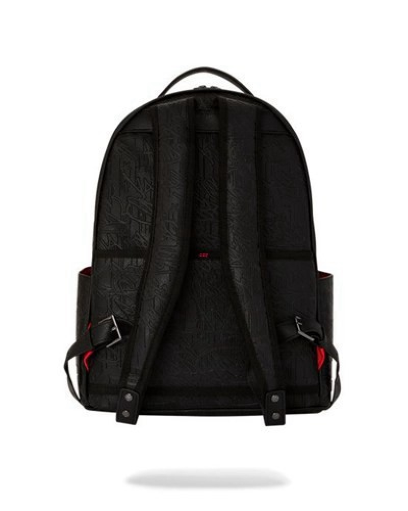 Black Sprayground Nightflight G800 Cargo Backpacks | 54163-AHDC