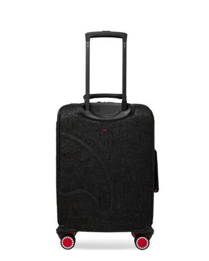 Black Sprayground Nightflight G800 Jetsetter Carry-on Luggage | 52613-YXLB