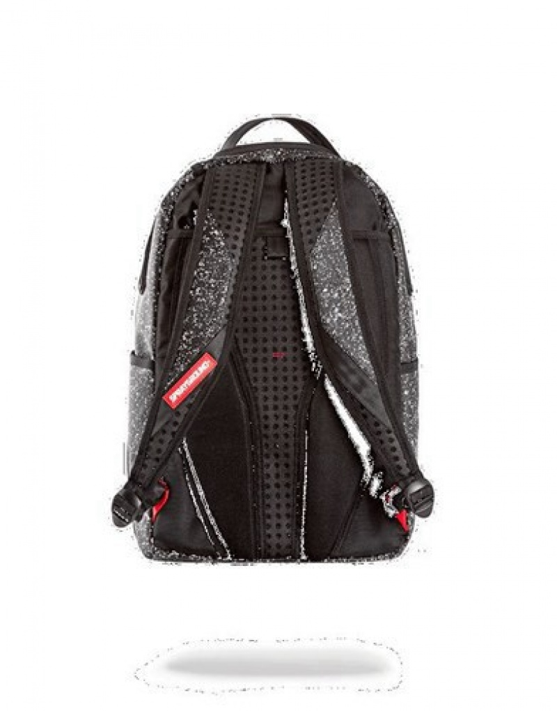 Black Sprayground Party Shark Backpacks | 32897-RQGZ