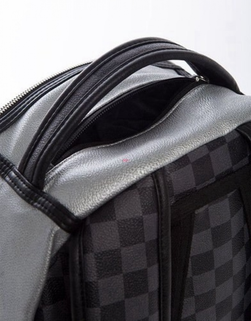 Black Sprayground Platinum Drips Backpacks | 70846-TZJV