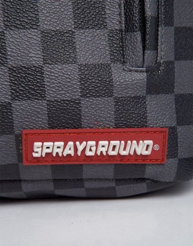 Black Sprayground Platinum Drips Backpacks | 70846-TZJV