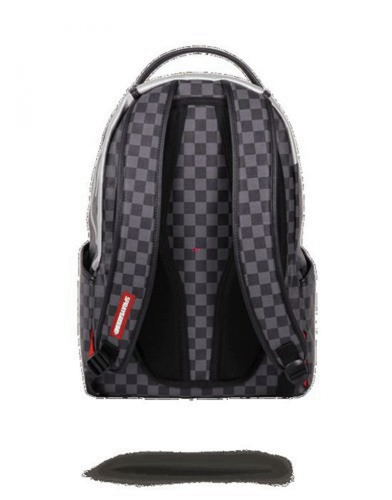 Black Sprayground Platinum Drips Backpacks | 70846-TZJV