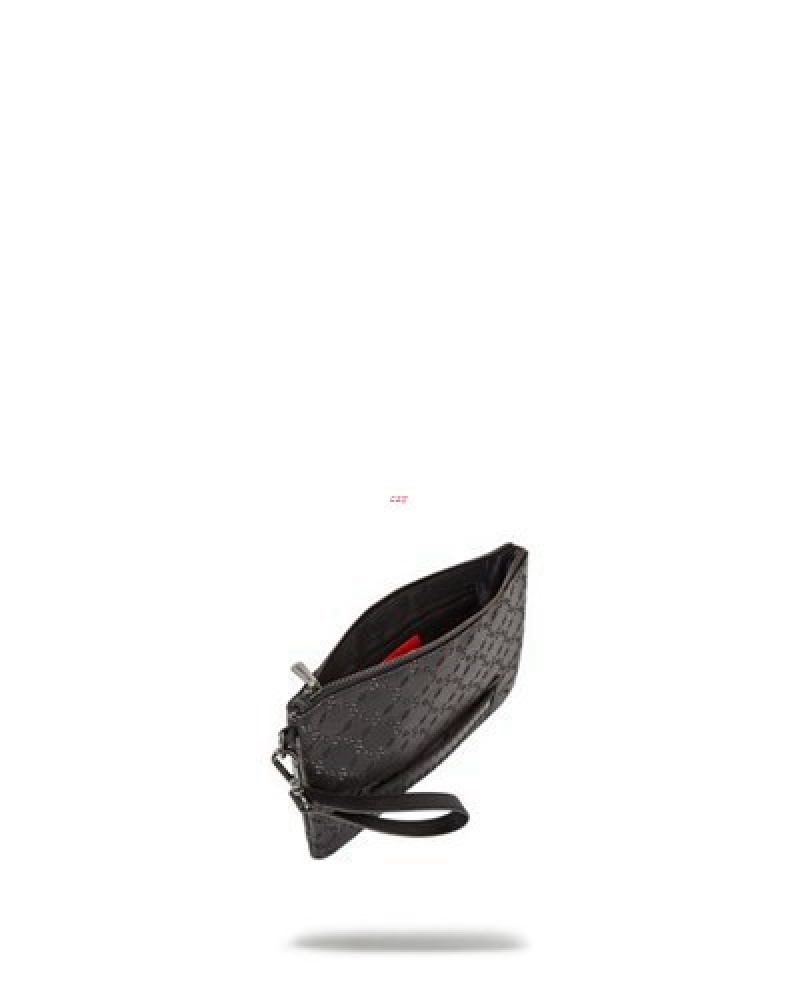 Black Sprayground Pri M Superjet Crossover Clutch Bag | 38164-BPWM