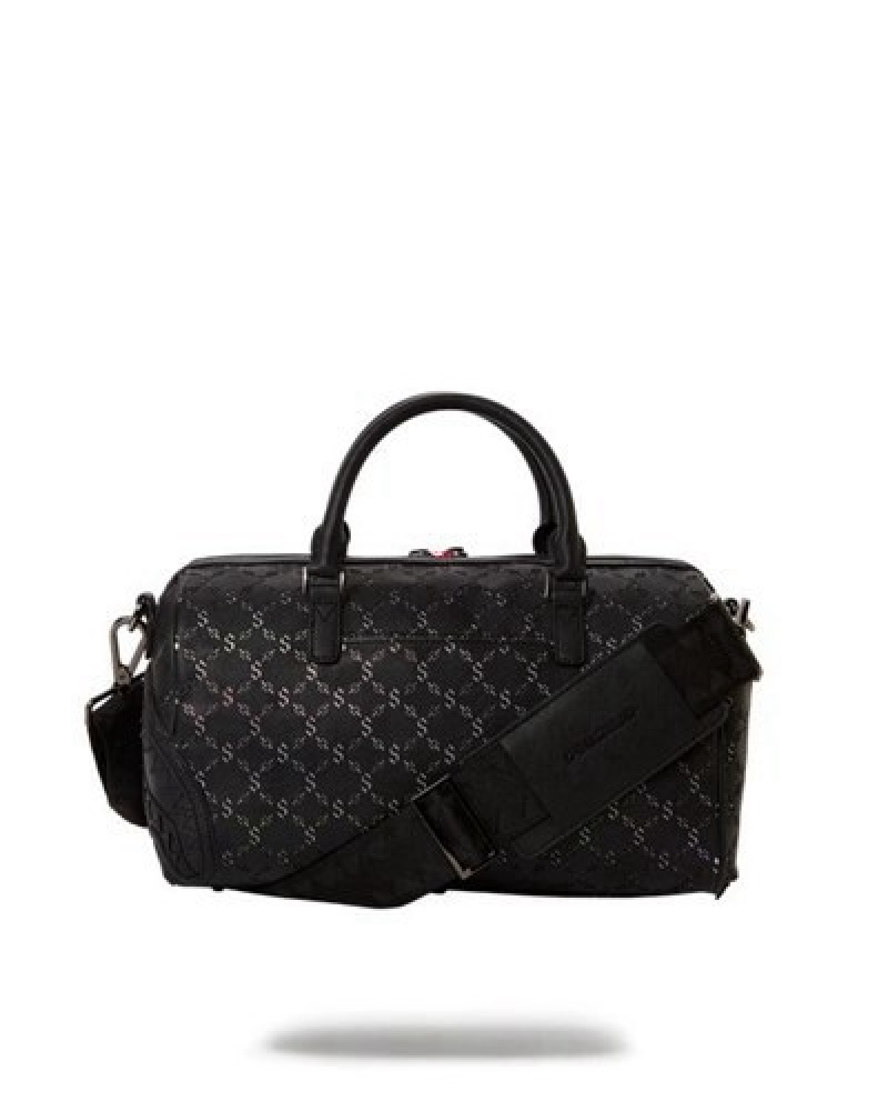 Black Sprayground Pri M Superjet Mini Duffle Bags | 12568-VAOU