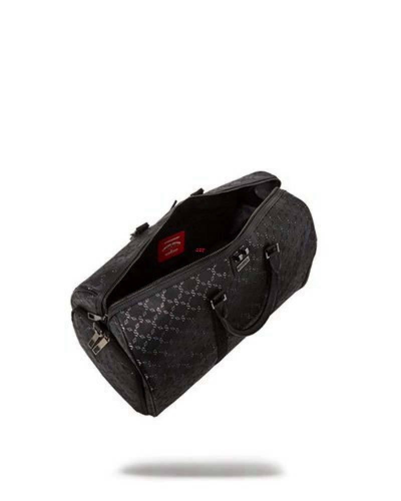 Black Sprayground Pri M Superjet Mini Duffle Bags | 12568-VAOU