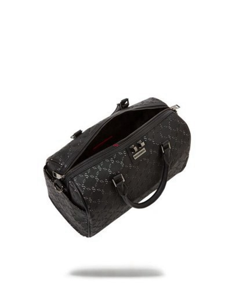 Black Sprayground Pri M Superjet Mini Duffle Bags | 12568-VAOU