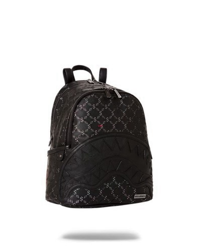 Black Sprayground Pri M Superjet Savage Backpacks | 09258-ZHLA