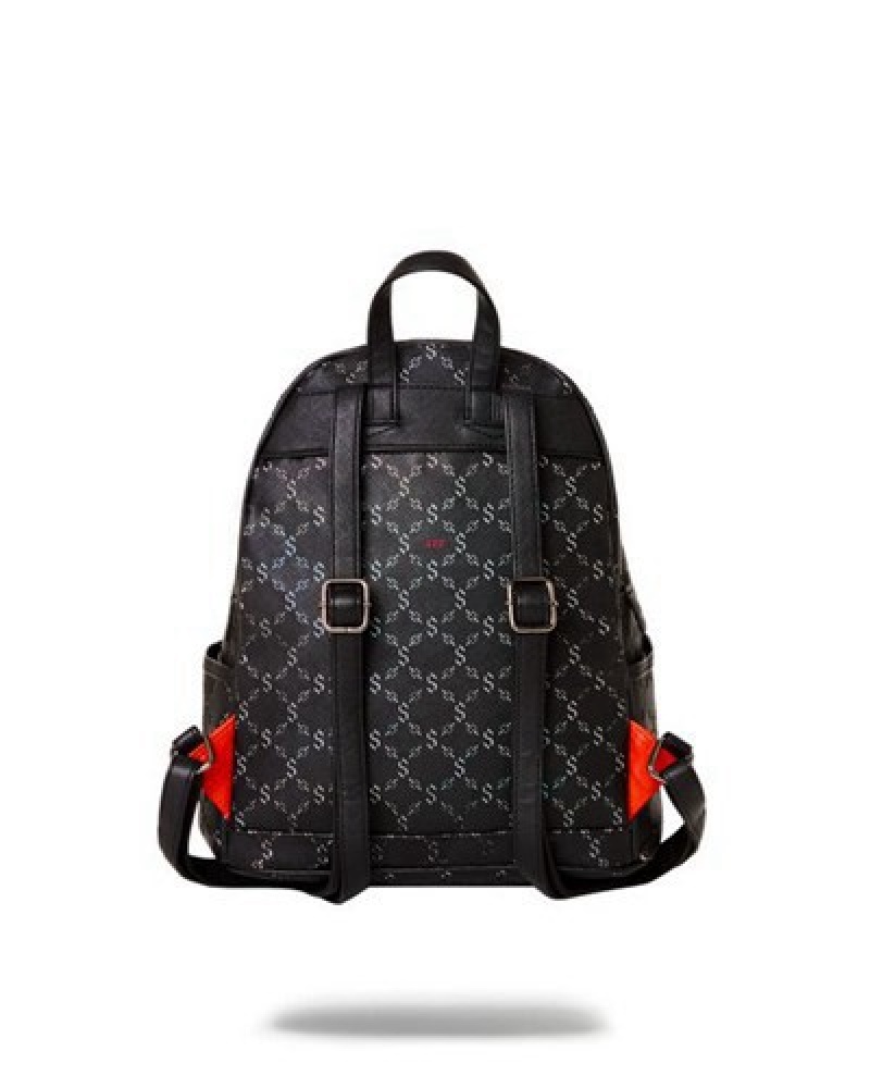 Black Sprayground Pri M Superjet Savage Backpacks | 09258-ZHLA