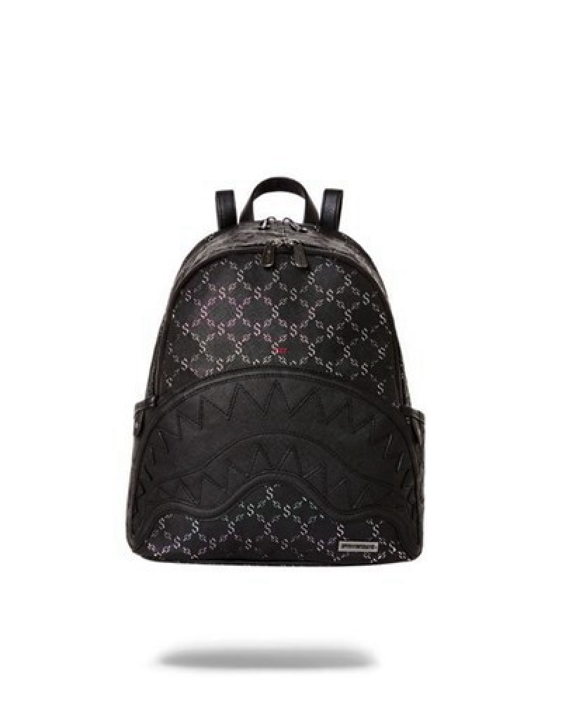 Black Sprayground Pri M Superjet Savage Backpacks | 09258-ZHLA