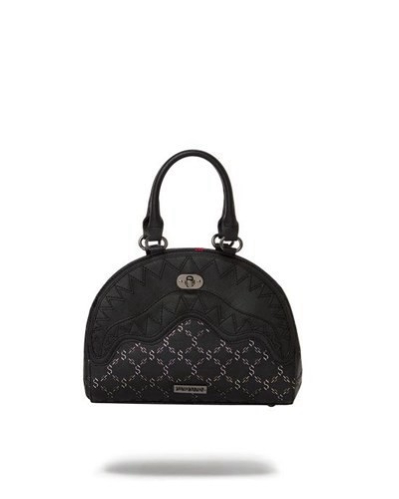 Black Sprayground Pri M Superjet Shark Handbag | 71943-MIKU