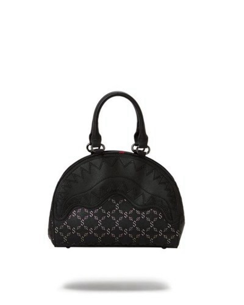 Black Sprayground Pri M Superjet Shark Handbag | 71943-MIKU