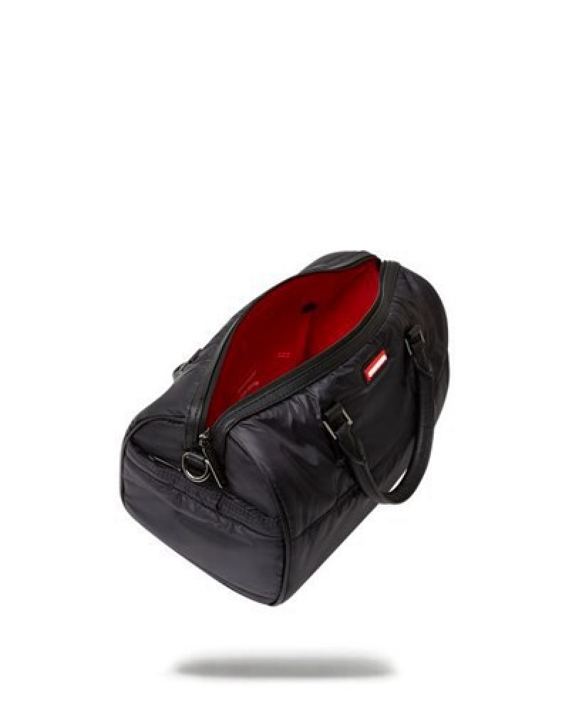 Black Sprayground Puffer Shark Vail Flex Mini Duffle Bags | 26940-RUBP