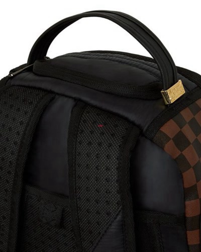 Black Sprayground Puffer Shark Vail Flex Backpacks | 58302-YDON