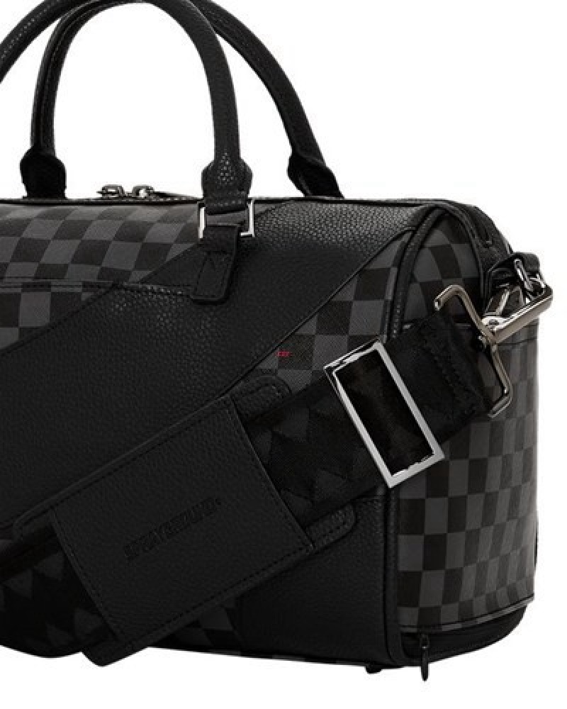 Black Sprayground Raceway Shadow Phantom Mini Duffle Bags | 29346-GRAL