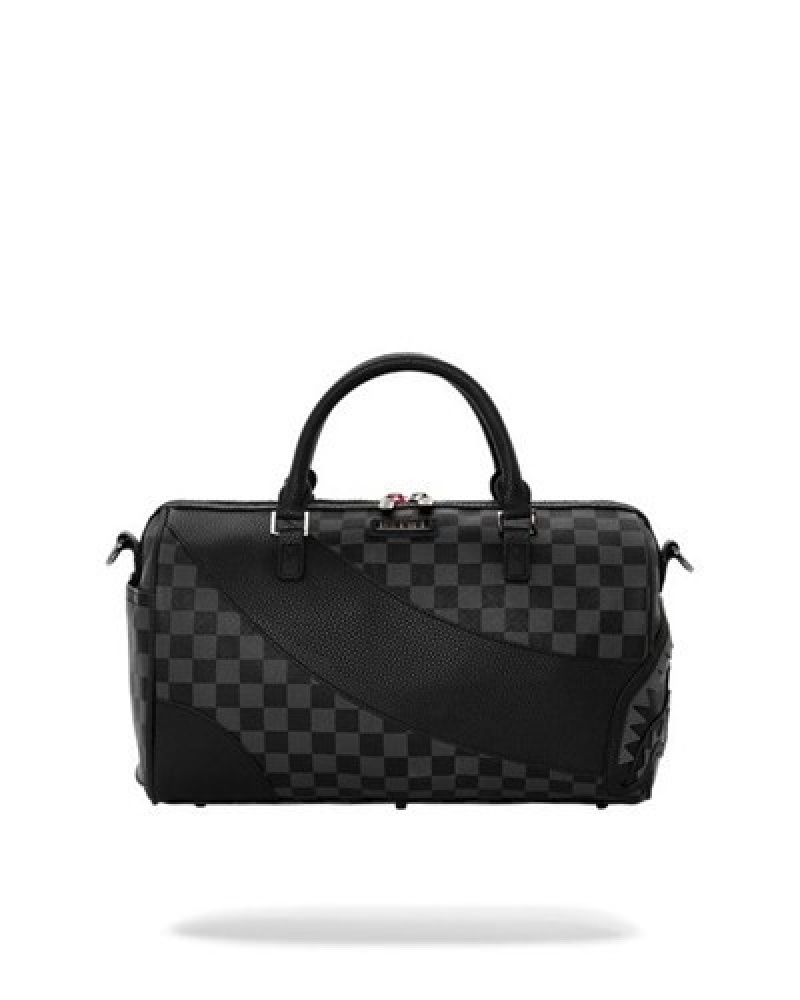 Black Sprayground Raceway Shadow Phantom Mini Duffle Bags | 29346-GRAL