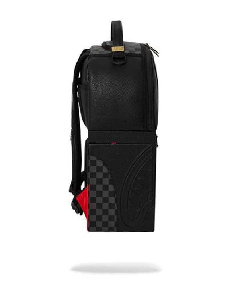 Black Sprayground Raceway Shadow Phantom Half Box (Dlxv) Backpacks | 26184-QPCK