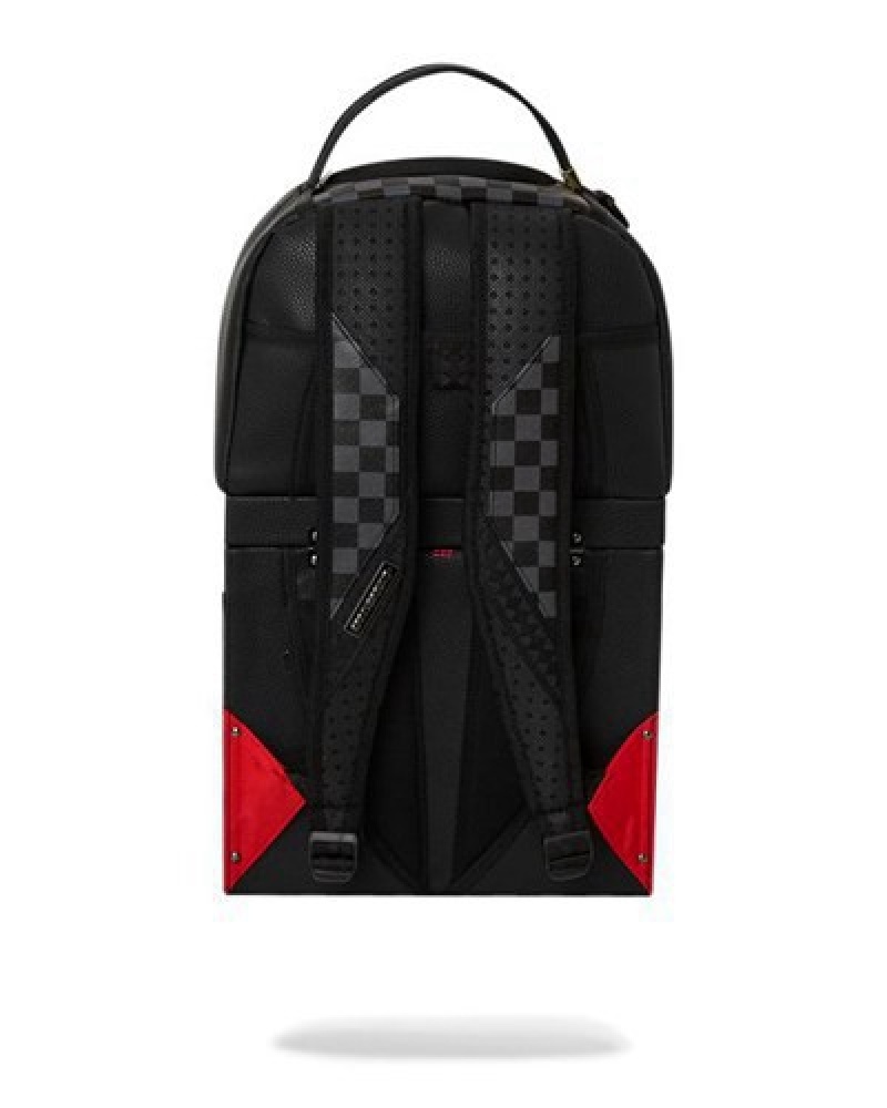 Black Sprayground Raceway Shadow Phantom Half Box (Dlxv) Backpacks | 26184-QPCK