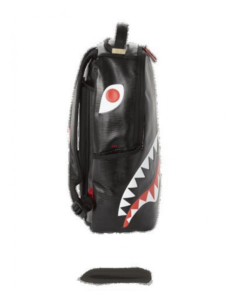 Black Sprayground Reptile Shark (One Of One) Backpacks | 59173-WOMD