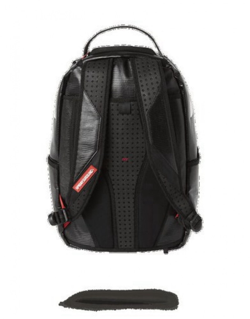 Black Sprayground Reptile Shark (One Of One) Backpacks | 59173-WOMD