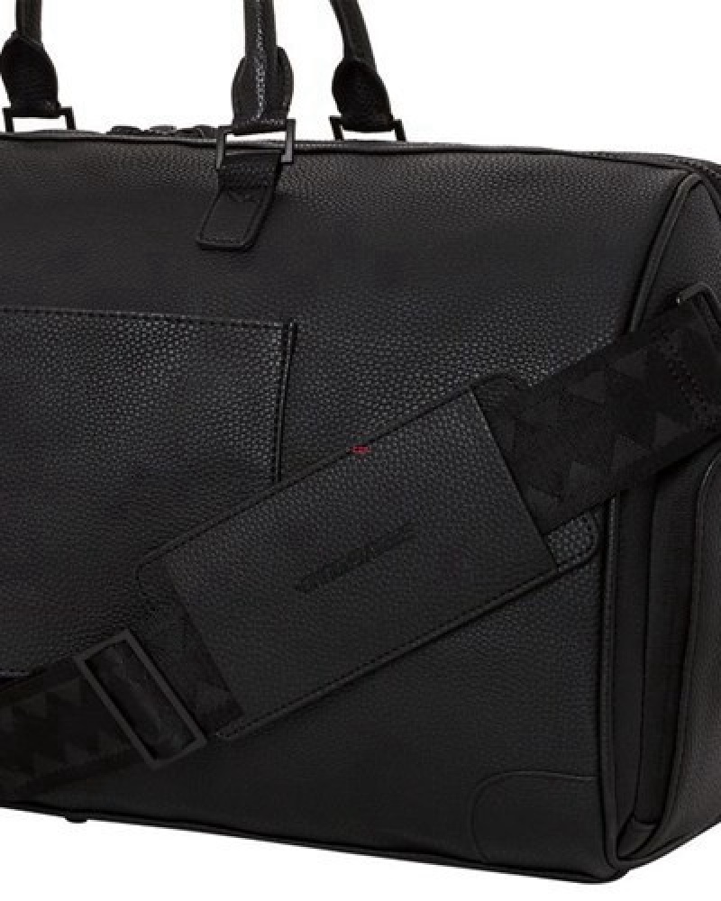 Black Sprayground Rich Rover Cargo Shark Duffle Bags | 29708-CSTI