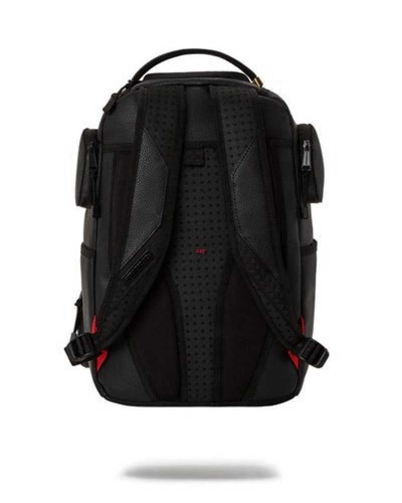 Black Sprayground Rich Rover Cargo Shark (Dlxv) Backpacks | 87361-BRDY