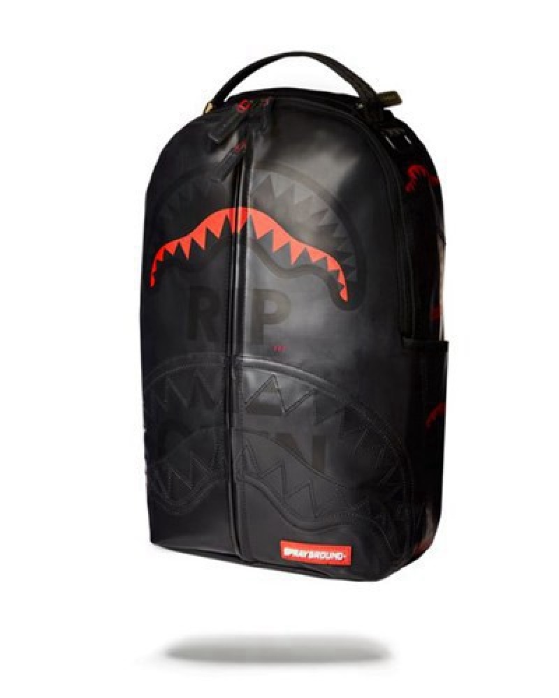 Black Sprayground Rip Me Open (Frosted Transparent) Backpacks | 26810-VDSE