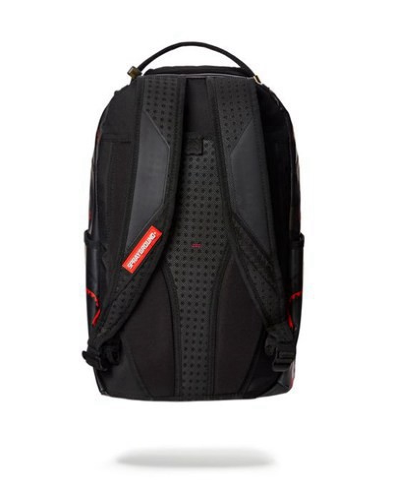 Black Sprayground Rip Me Open (Frosted Transparent) Backpacks | 26810-VDSE