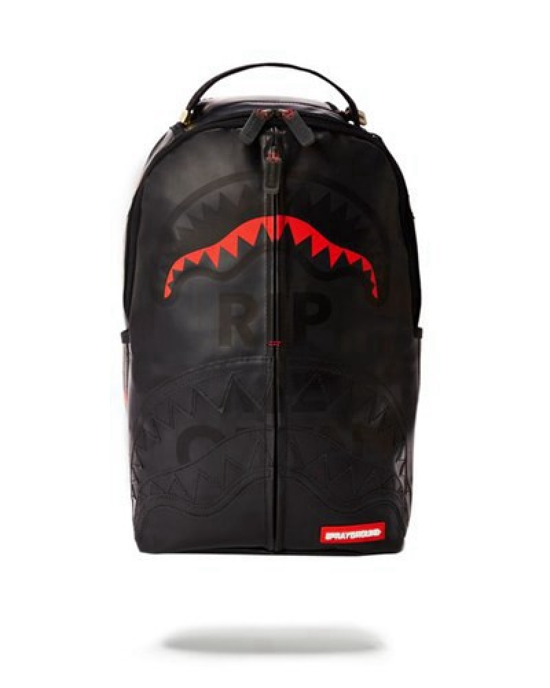 Black Sprayground Rip Me Open (Frosted Transparent) Backpacks | 26810-VDSE