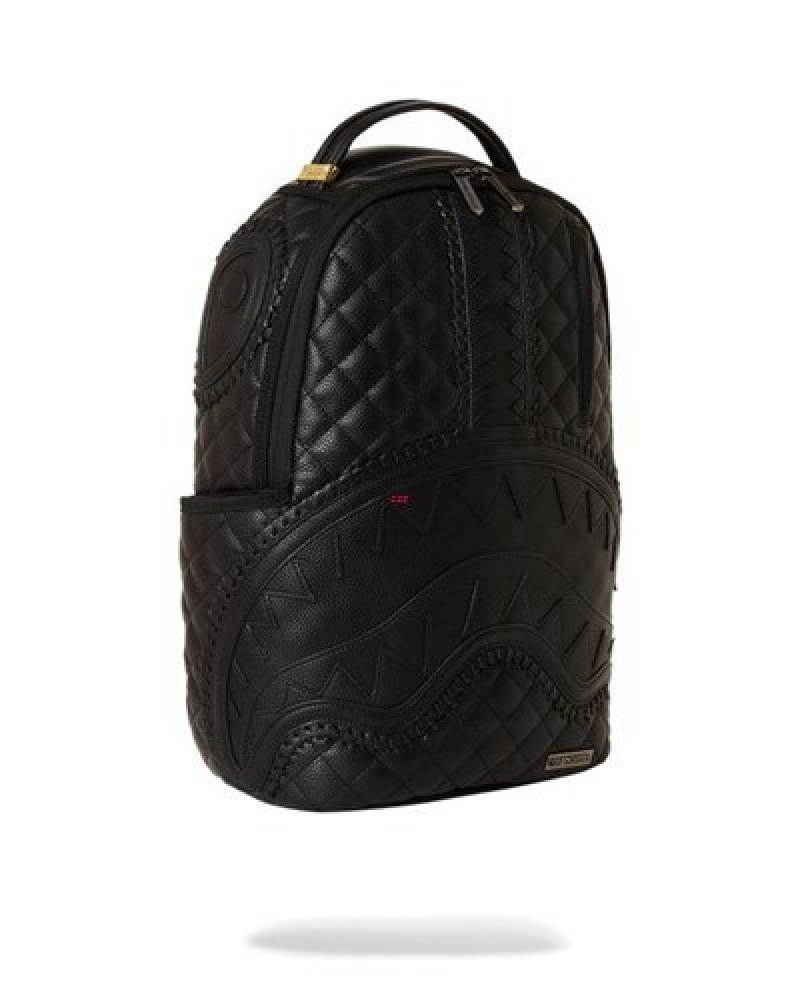 Black Sprayground Riviera (Blk) Backpacks | 10376-VZGB