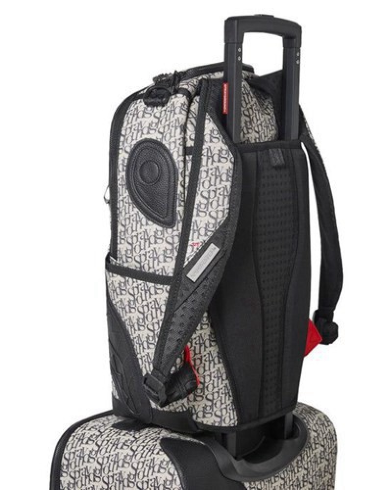 Black Sprayground Sg All Day Jetsetter Carry-on Luggage | 89234-OMIZ