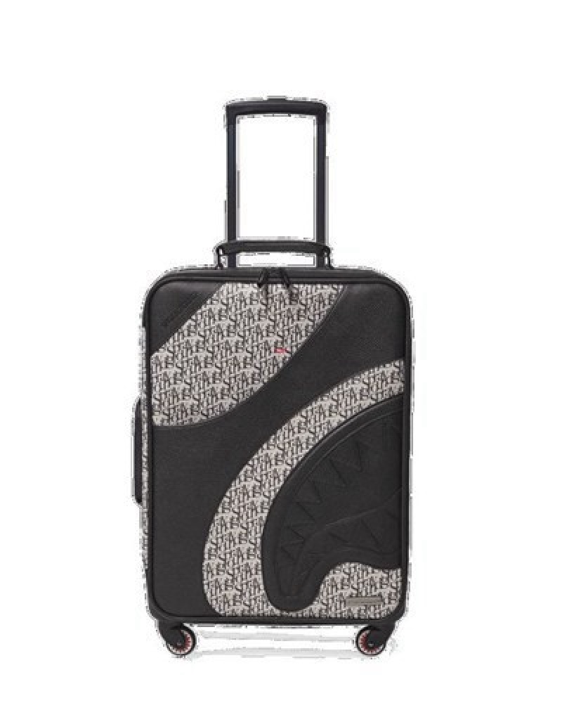 Black Sprayground Sg All Day Jetsetter Carry-on Luggage | 89234-OMIZ