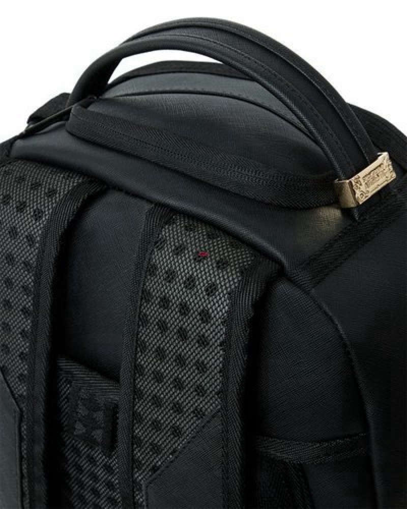 Black Sprayground Shark Central (Dlxv) Backpacks | 86709-YHRX