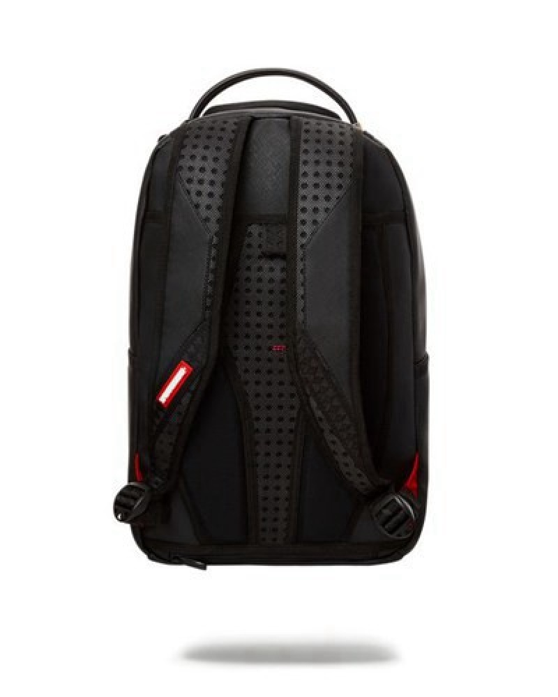 Black Sprayground Shark Central (Dlxv) Backpacks | 40218-TQJM