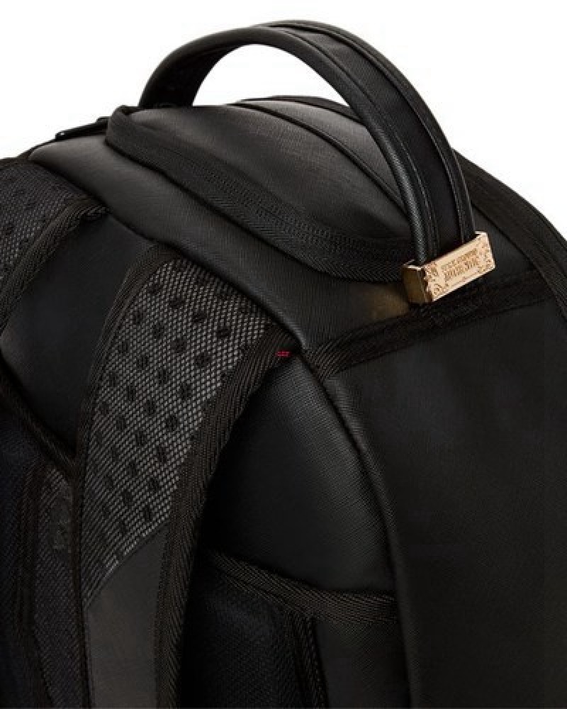 Black Sprayground Shark Central (Dlxv) Backpacks | 40218-TQJM