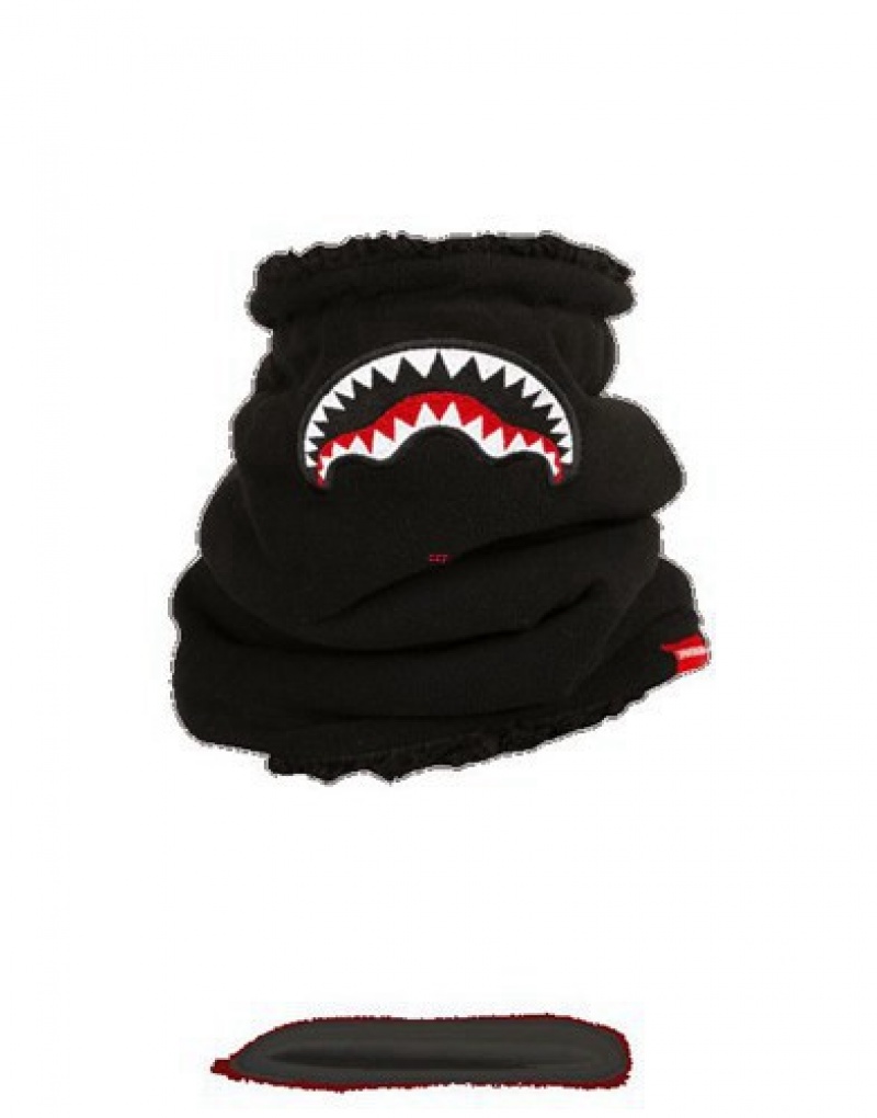 Black Sprayground Shark Mouth Neck Warmer | 56123-WPXV