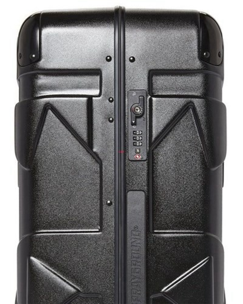 Black Sprayground Sharkitecture Molded 2 Pc Luggage Set | 42180-FAWM