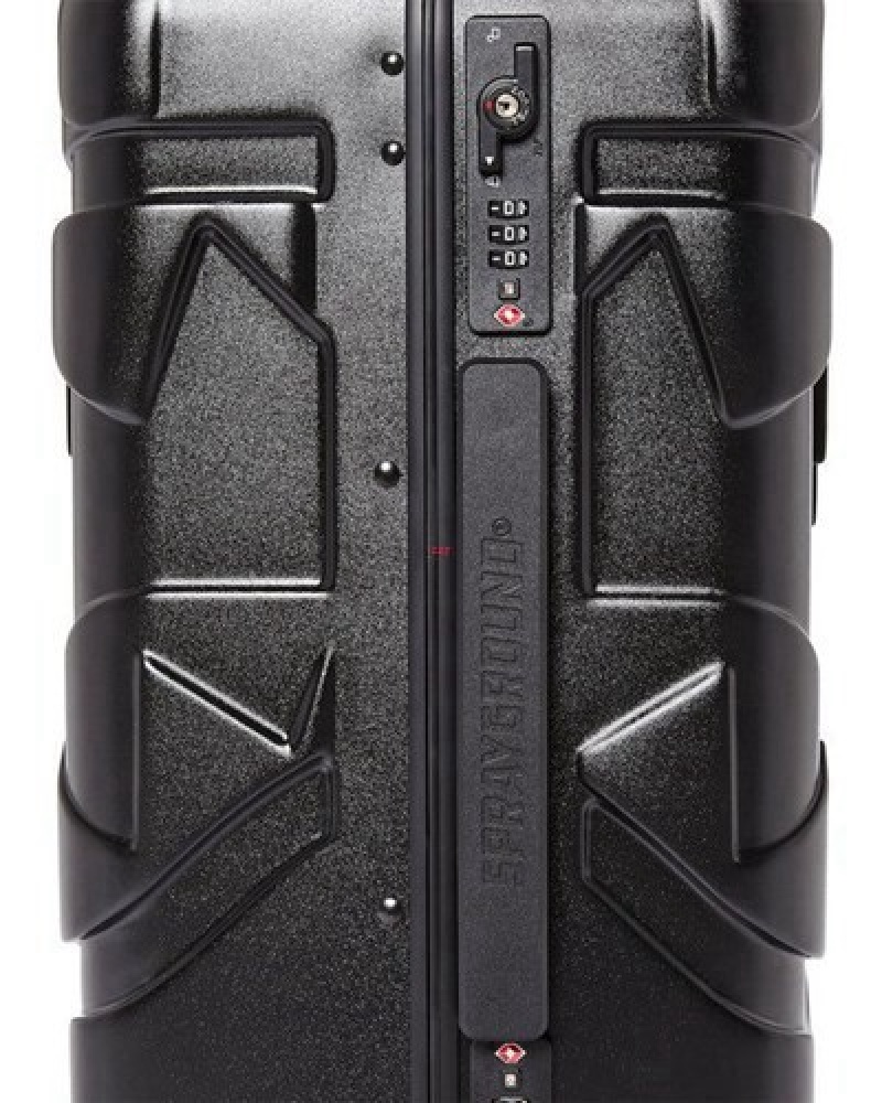 Black Sprayground Sharkitecture Molded 22 Carry-on Luggage | 14652-DAOB