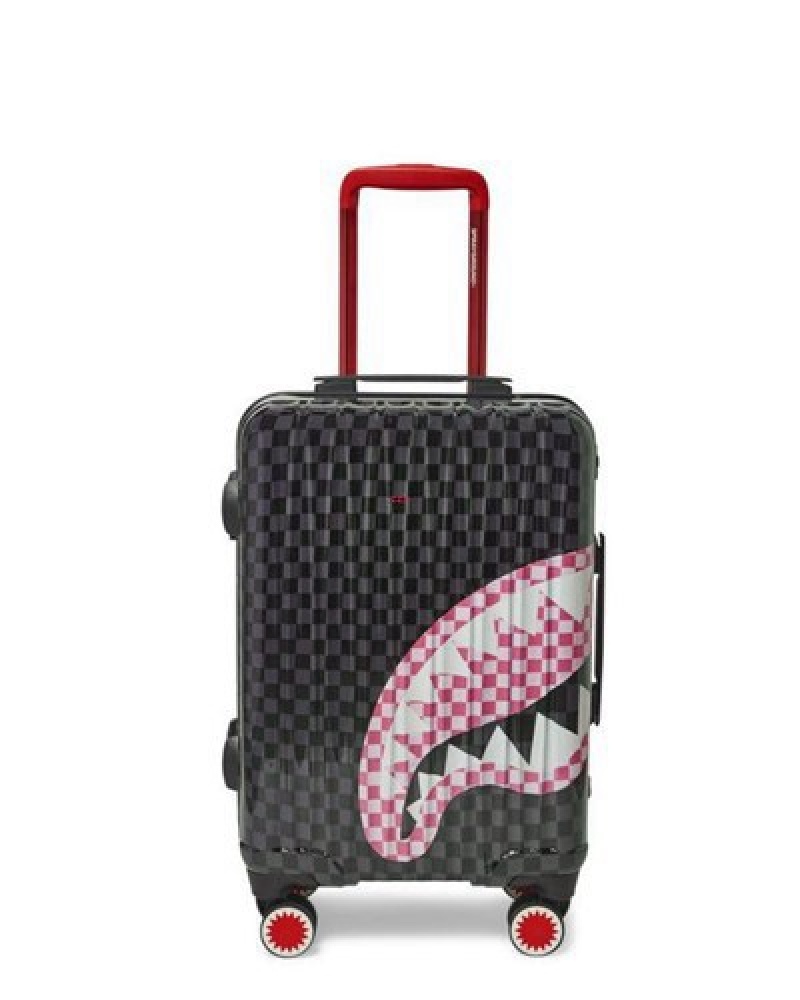 Black Sprayground Sharks In Candy Carry-on Luggage | 09132-WSKQ