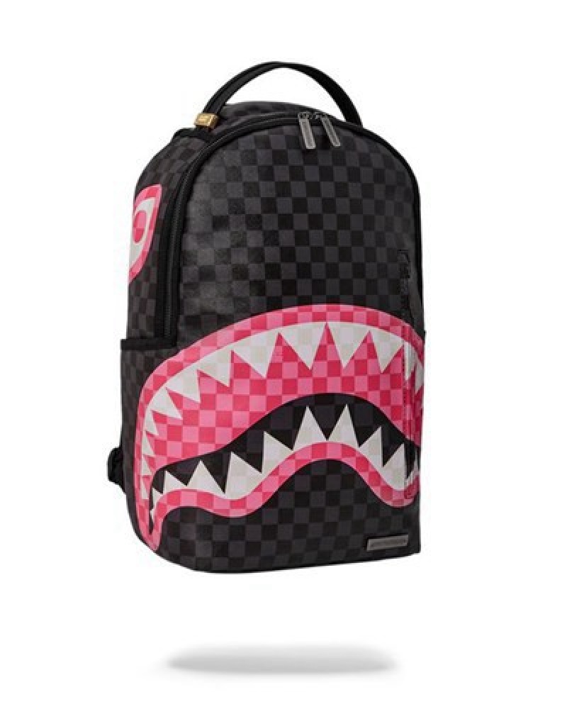 Black Sprayground Sharks In Candy (Dlxv) Backpacks | 63987-UJNL