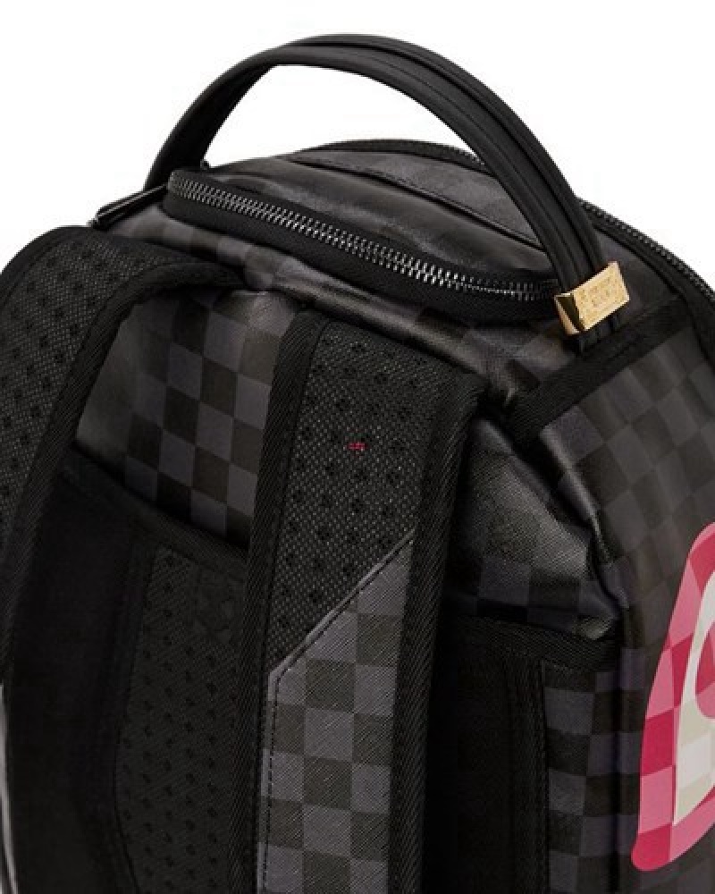 Black Sprayground Sharks In Candy (Dlxv) Backpacks | 63987-UJNL