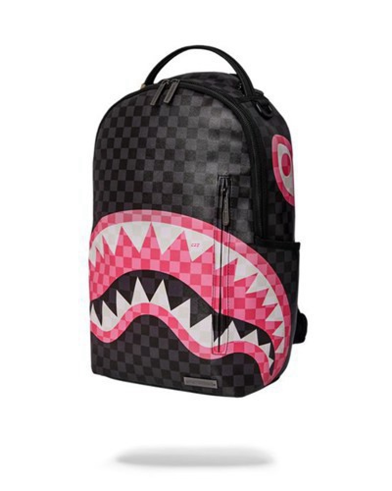 Black Sprayground Sharks In Candy (Dlxv) Backpacks | 63987-UJNL