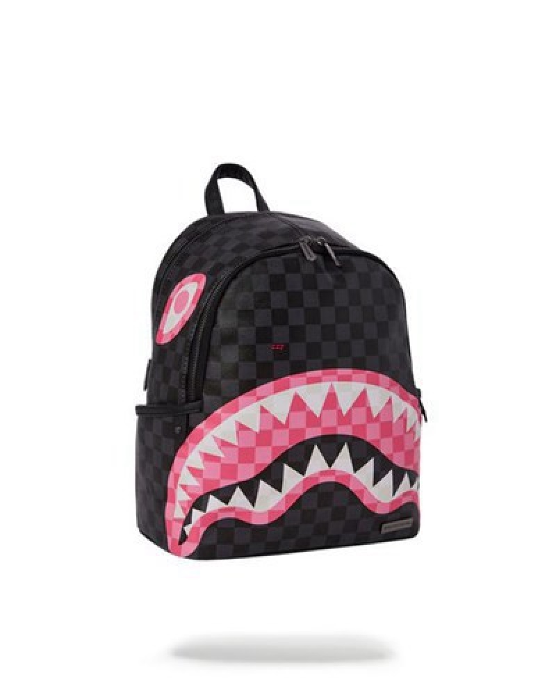 Black Sprayground Sharks In Candy Savage Backpacks | 06213-QBEN