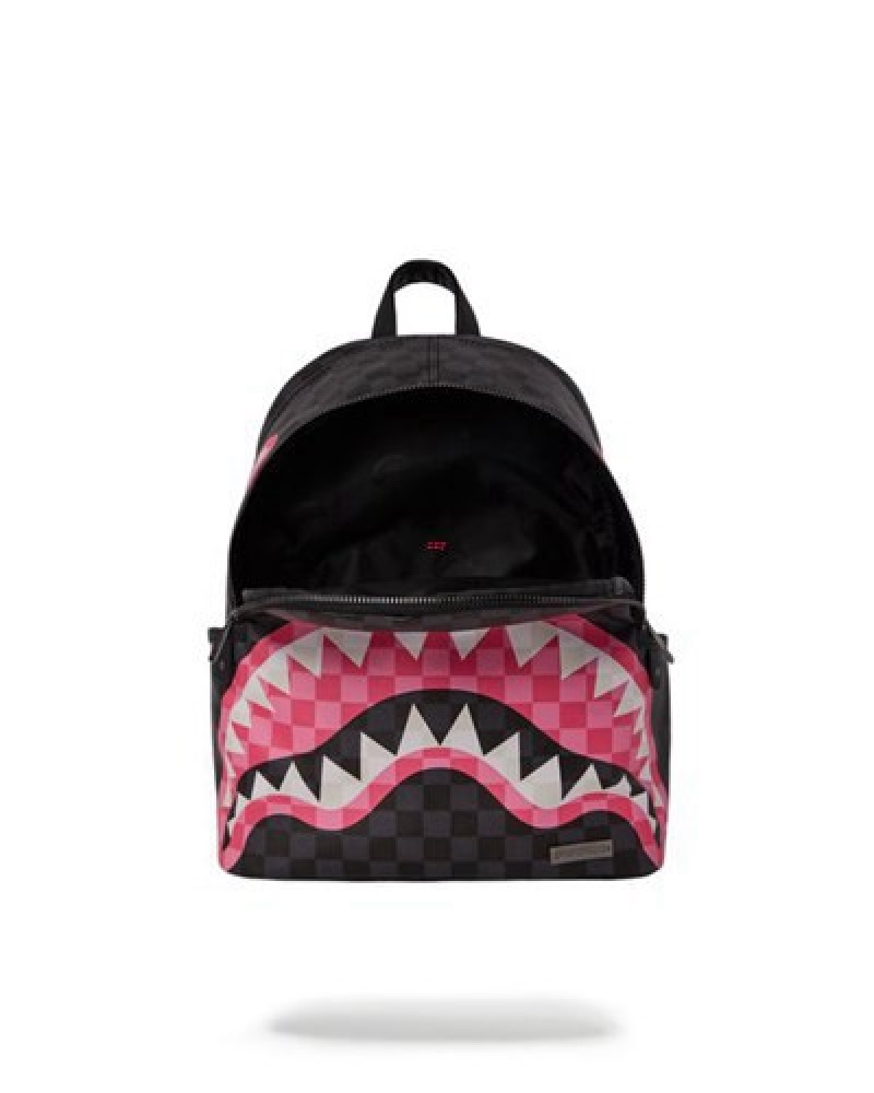 Black Sprayground Sharks In Candy Savage Backpacks | 06213-QBEN