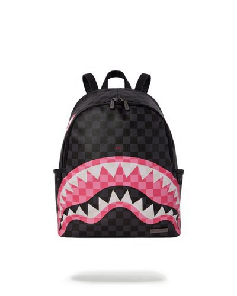 Black Sprayground Sharks In Candy Savage Backpacks | 06213-QBEN