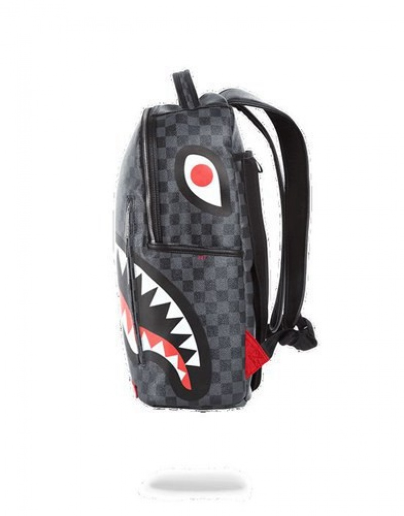 Black Sprayground Sharks In Paris Backpacks | 93528-CHQA